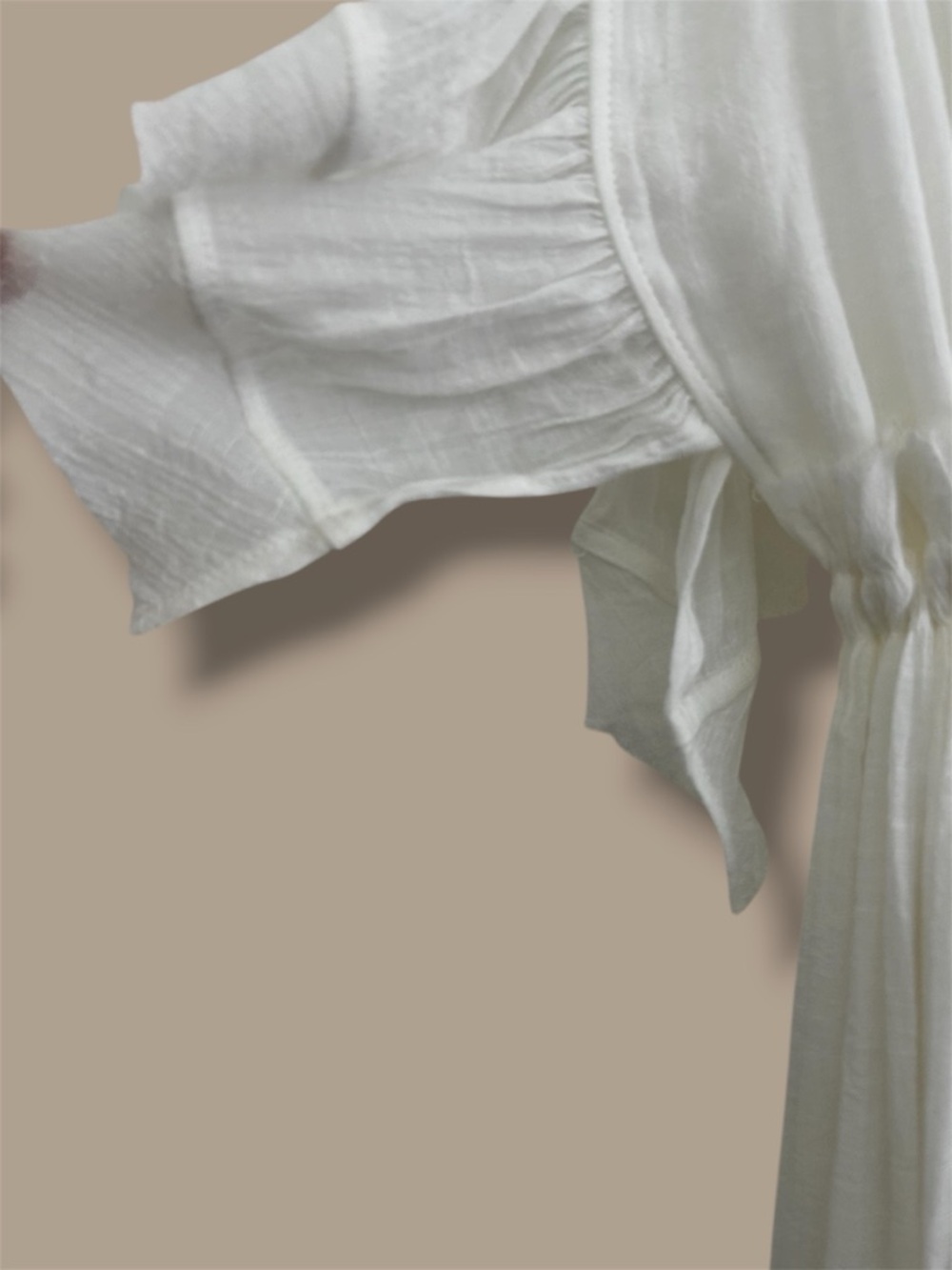 SWEET LOVELY By Jen Size L White Bohemian Maxi Dress - Picture 5 of 10
